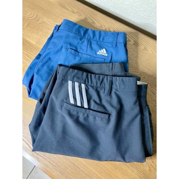 Adidas Golf Pants (Lot Of 2) Mens 38x30 Performance Wear Comfort Elastic Waist - Picture 1 of 15